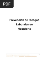 PRL en Hostelería Manipulador de Alimentos