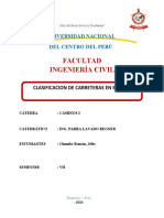 Clasificacion de Vias