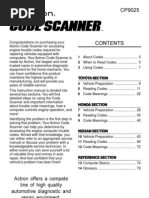 ToyotaHondaNissan Code Scanner CP9025 - English