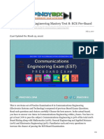 Communications Engineering Mastery Test 8 ECE Pre-Board