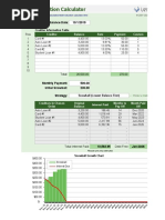 Debt Reduction Calculator: Balance Date: 10/1/2019