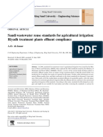 Saudi Wastewater Reuse Standards For Agricultural