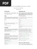 R Cheat Sheet For The Ethiosis Crash Course On DSM: Organizing Data