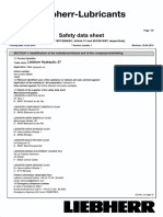 Safety Data Sheet: Liebherr Hydraulic 37