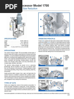 Comitrol Processor Model 1700: Controlled Particle Size Reduction