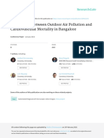 Chinnaswamy Et Al Association Between Outdoor Air Pollution and Cardiovascular Mortality in Bangalore 2013