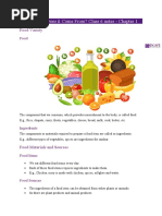 Food: Where Does It Come From? Class 6 Notes - Chapter 1