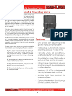 Internal Safety Shutoff & Operating Valve