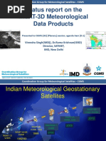 Status Report On The INSAT-3D Meteorological Data Products