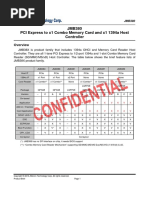 JMB380 PCI Express To x1 Combo Memory Card and x1 1394a Host Controller