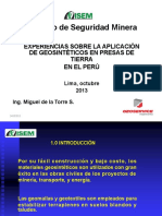 Experiencias Sobre La Aplicacion de Geosinteticos en Presas de Tierra en El Peru