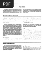 Fluid Statics: Manometers and Pressure Measurements