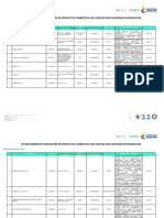 Base de Establecimientos Publicacion Enero 2018 CP Cosmeticos PDF