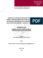 Sistema de Reutilización de Aguas GRises y Aprovechamiento de Aguas Pluvialeschavez - Aea-Mayhua - BCJ PDF