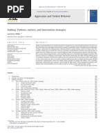 Miller, 2012. Stalking. Patterns, Motives, and Intervention Strategies. Agression and Violent Behavior