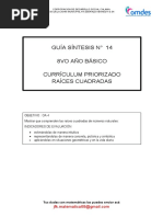 14-8vo - Matematicas - Estimando Raices Cuadradas