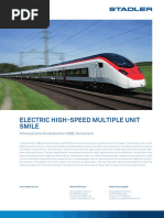 Electric High-Speed Multiple Unit Smile: Schweizerische Bundesbahnen (SBB), Switzerland