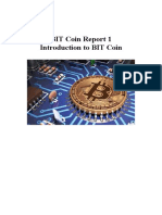 BIT Coin Report 1 Intro To Bit Coin Version 1.0 Completed 17oct2017