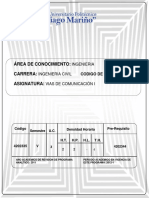 Plan de Evaluacion de Vías de Comunicación I