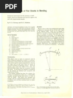 Anticlastic Action of Flat Sheets in Bending