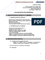 MSDS Akron Turbine Oil XL 32 (Revisión 02)