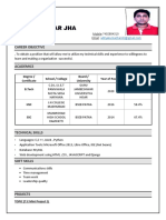 Aditya Kumar Jha: Career Objective