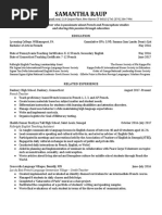 Raup Samantha Resume