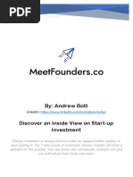 By: Andrew Bott Discover An Inside View On Start-Up Investment