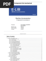 Machine Documentation: Component List Mechanical