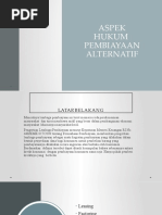 Aspek Hukum Pembiayaan Alternatif