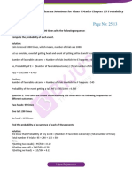 RD Sharma Solution Class 9 Maths Chapter 25 Probability