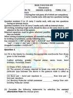 BGIS-Y201920-HY Chemistry MM: 70 GRADE-11 (SCI) TIME: 3 HR