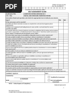 Self-Assessment Guide: Instruction: Read Each Question and Check The Appropriate Box To Indicate Your Answer