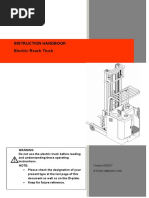 Instruction Handbook Electric Reack Truck