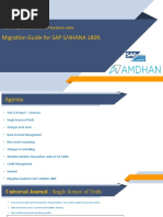 Migration Guide For SAP S4HANA 1809-FICO