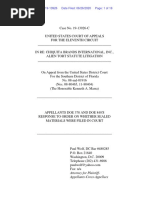 Chiquita 11th Circuit Response To Order On Sealed Filings