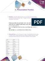 English Phonetics - Task 5 - Pronunciation Practice.