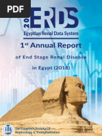 Egyptian Renal Data System (ERDS) 1st Annual Report (2018)