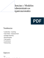 Tendencias y Modelos Administrativos Organizacionales