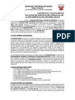 Contrato #01222 de Personal de Apoyo para Asesoria Legal