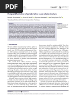 Design and Fabrication of Periodic Lattice-Based Cellular Structures