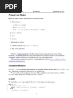 Python Cost Model: Docdist1