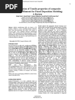 Investigation of Tensile Properties of Composite Feed Stock Filament For Fused Deposition Modeling A Review