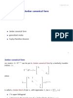 Jordan Canonical Form Generalized Modes Cayley-Hamilton Theorem