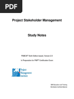 Project Stakeholder Management: Pmbok Sixth Edition Based, Version 2.0 in Preparation For PMP Certification Exam