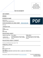 Foreign Registration Statement: Ubi Number