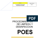 POES-M1 Procediminetos Operacionales Estandarizados de Sanitizacion V1