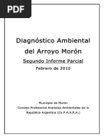 Diágnostico Ambiental Del Arroyo Morón 2do - Informe - Parcial - Agua