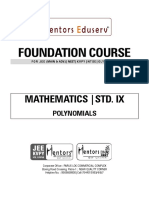 Foundation Course: Mathematics - Std. Ix