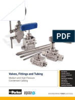 Valves, Fittings and Tubing: Medium and High Pressure Condensed Catalog